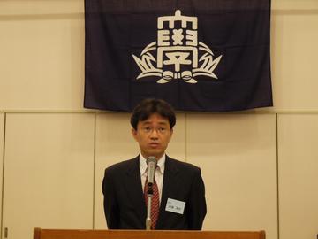 4大学代表挨拶　廣瀬副学長（四日市市）.JPG